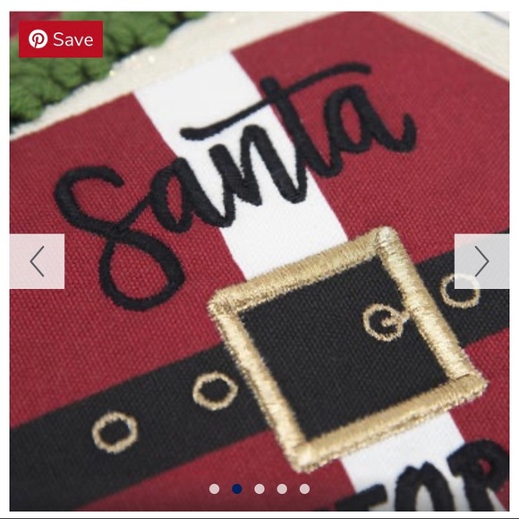 NWT Pier1 Santa Stop Sign Cover With Pillow Added - Picture 2 of 8